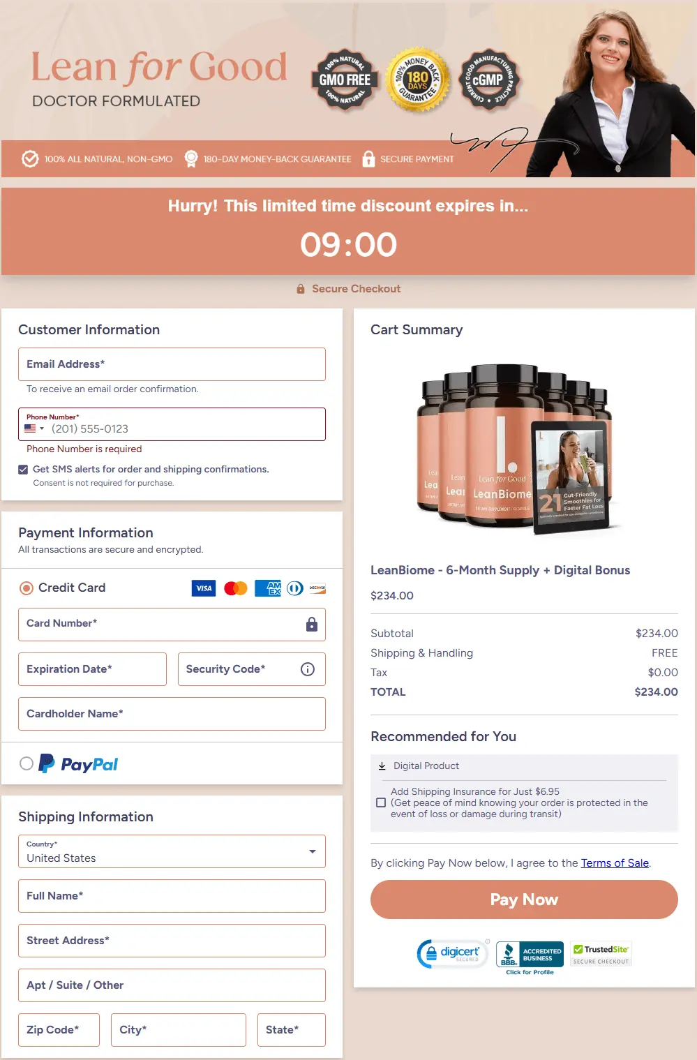 Leanbiome Order Page